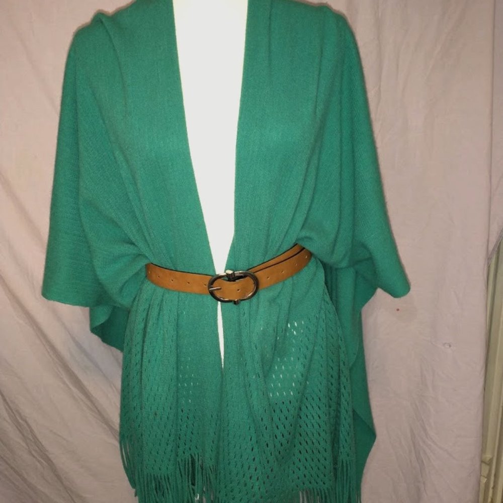 Teal/Turquoise Ruana Wrap